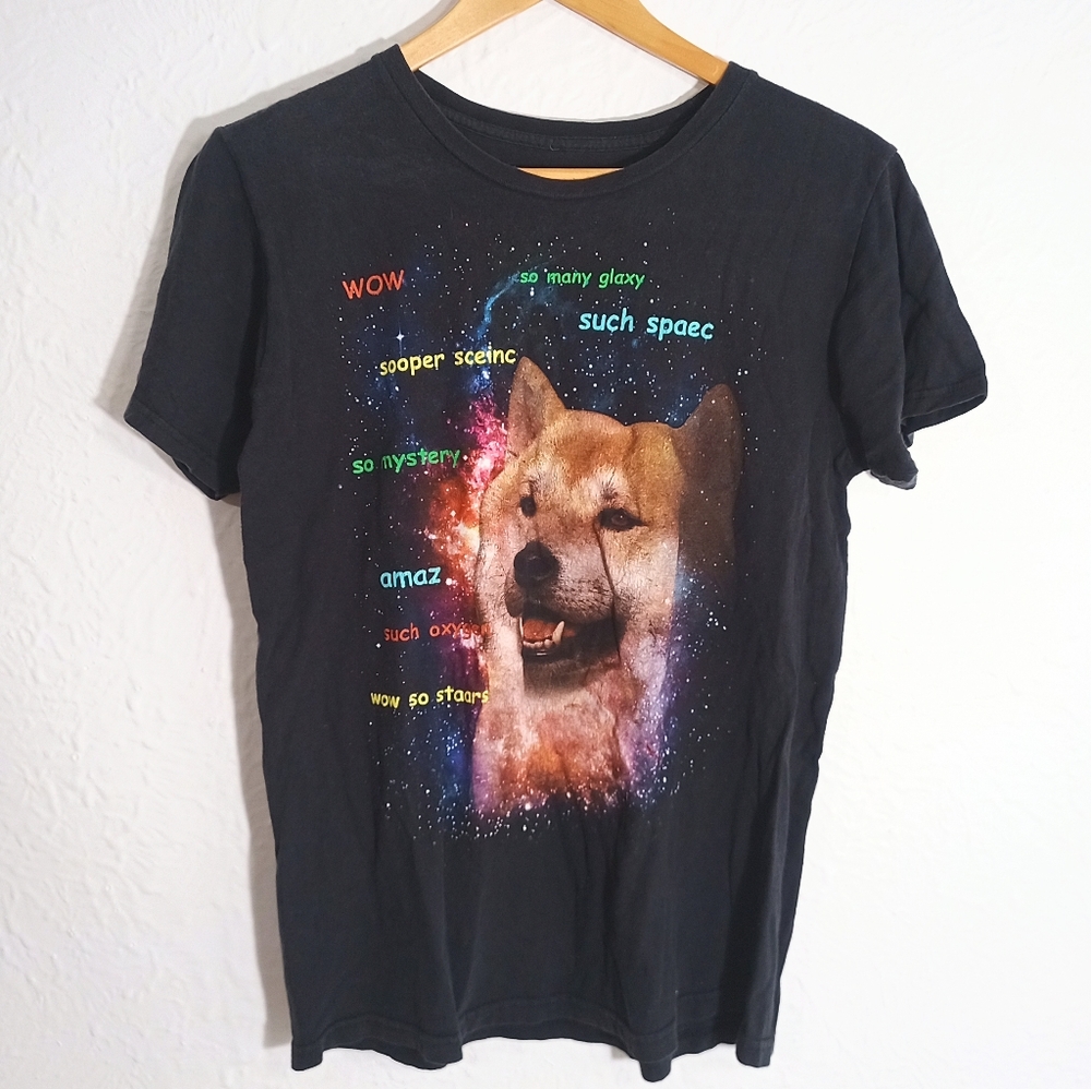 Shiba Inu Vintage Tee Unisex Small Smoke Free